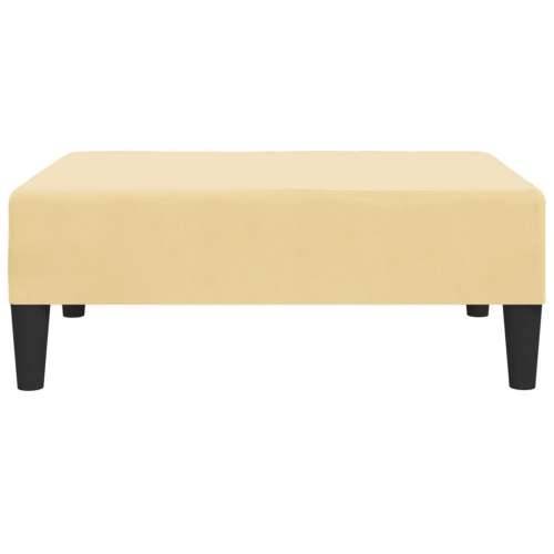 Oslonac za noge krem 78 x 56 x 32 cm baršunasti - Krema 1 Cijena