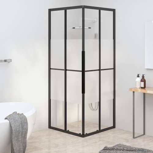 Tuš kabina napola matirana ESG 80 x 80 x 180 cm crna - 80 x 80 x 180 cm napola matirano Cijena