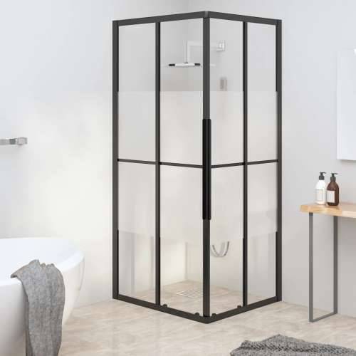 Tuš kabina polumatirana ESG 90 x 70 x 180 cm crna - 90 x 70 x 180 cm napola matirano Cijena