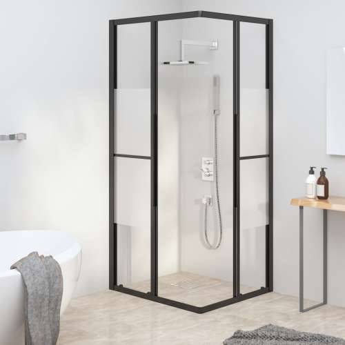 Tuš kabina polumatirana ESG 90 x 70 x 180 cm crna - 90 x 70 x 180 cm napola matirano Cijena