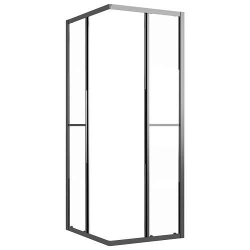 Tuš kabina polumatirana ESG 90 x 70 x 180 cm crna - 90 x 70 x 180 cm napola matirano Cijena