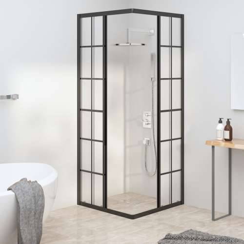 Tuš kabina matirana ESG 70 x 70 x 180 cm crna - 70 x 70 x 180 cm Matirano Cijena
