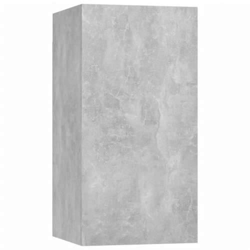 4-dijelni set TV ormarića siva boja betona konstruirano drvo - Beton siva 4 80 cm Cijena