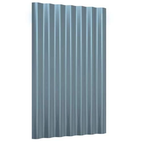 Krovni paneli 36 kom od čelika obloženog prahom sivi 60 x 36 cm Cijena