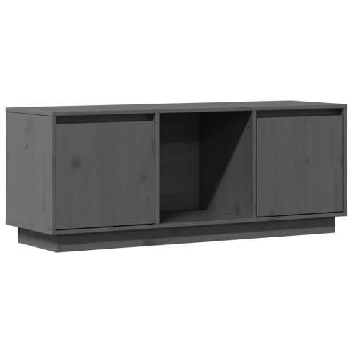 TV ormarić sivi 110,5 x 35 x 44 cm od masivne borovine - Siva 1 Cijena