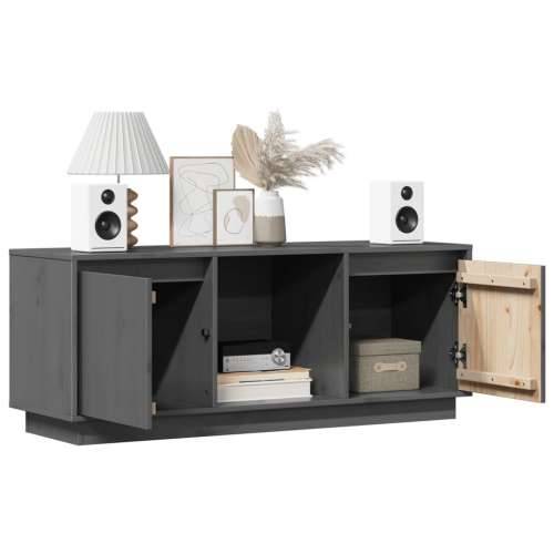 TV ormarić sivi 110,5 x 35 x 44 cm od masivne borovine - Siva 1 Cijena