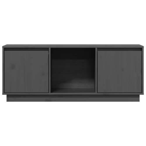 TV ormarić sivi 110,5 x 35 x 44 cm od masivne borovine - Siva 1 Cijena