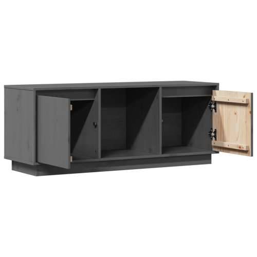 TV ormarić sivi 110,5 x 35 x 44 cm od masivne borovine - Siva 1 Cijena