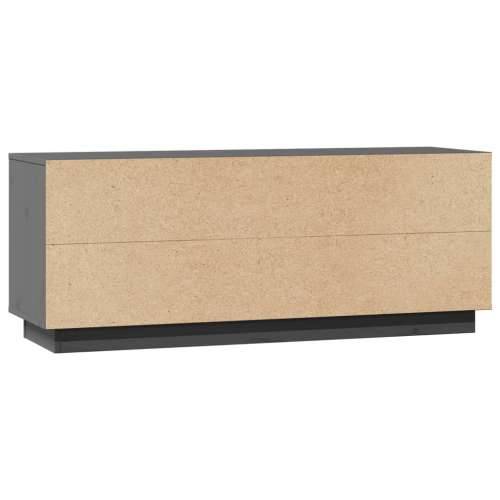 TV ormarić sivi 110,5 x 35 x 44 cm od masivne borovine - Siva 1 Cijena