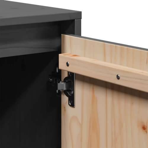 TV ormarić sivi 110,5 x 35 x 44 cm od masivne borovine - Siva 1 Cijena