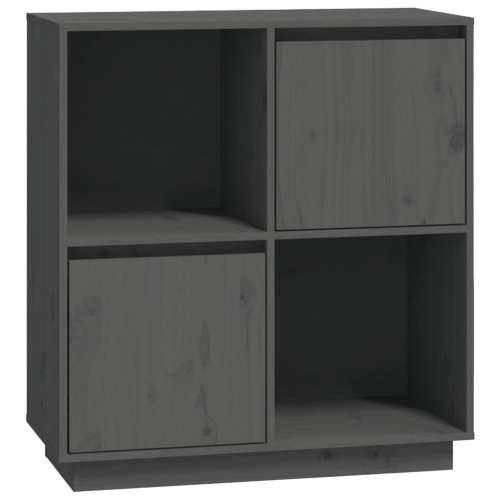 Komoda sivi 74x35x80 cm od masivne borovine - Siva 1 Cijena