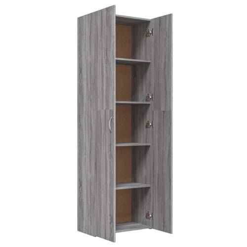 Uredski ormarić boja hrasta sonome 60 x 32 x 190 cm drveni - Sivi hrast sonoma 60 x 32 x 190 cm 1 Cijena