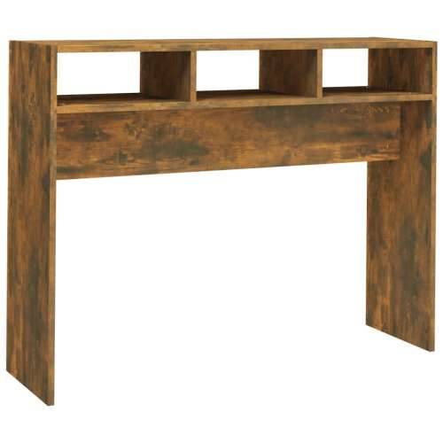 Konzolni stol dimljeni hrast 105x30x80 cm od konstruiranog drva - 1 Dimljeni hrast 105 cm Cijena