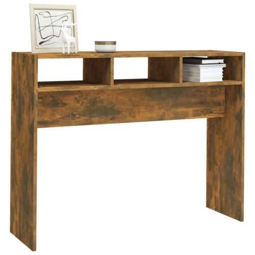 Konzolni stol dimljeni hrast 105x30x80 cm od konstruiranog drva - 1 Dimljeni hrast 105 cm Cijena