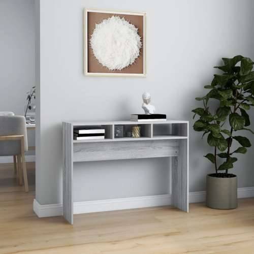 Konzolni stol boja hrasta sonome 105x30x80 cm konstruirano drvo - 1 Sivi hrast sonoma 105 cm Cijena