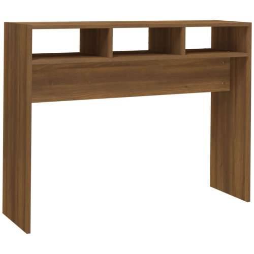 Konzolni stol smeđa boja hrasta 105x30x80 cm konstruirano drvo - 1 Smeđi hrast 105 cm Cijena
