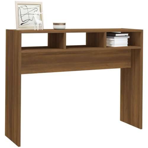 Konzolni stol smeđa boja hrasta 105x30x80 cm konstruirano drvo - 1 Smeđi hrast 105 cm Cijena