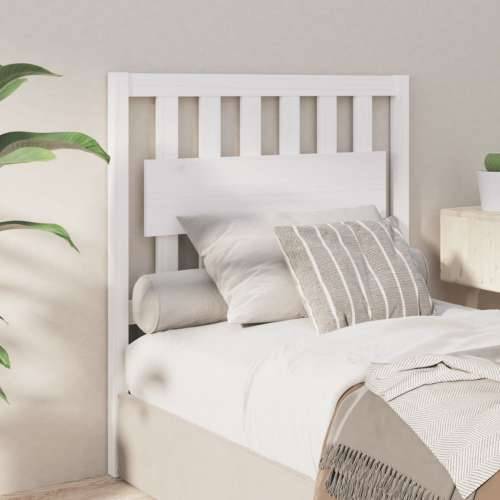 Uzglavlje za krevet bijelo 95,5x4x100 cm od masivne borovine Cijena