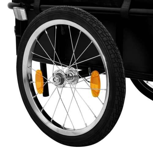 Prikolica za bicikl / ručna kolica 155x60x83 cm čelična plava Cijena