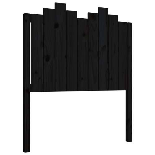 Uzglavlje za krevet crno 96 x 4 x 100 cm od masivne borovine - Crna 96 x 110 cm 1 Cijena