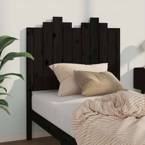 Uzglavlje za krevet crno 96 x 4 x 100 cm od masivne borovine - Crna 96 x 110 cm 1 Cijena