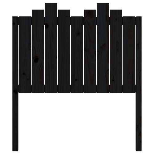 Uzglavlje za krevet crno 96 x 4 x 100 cm od masivne borovine - Crna 96 x 110 cm 1 Cijena