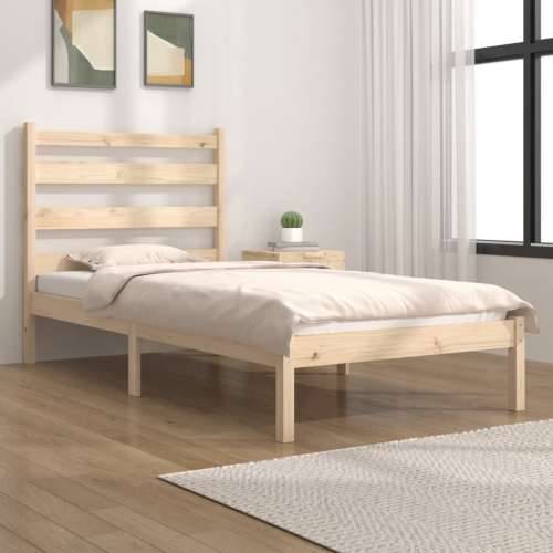 Okvir za krevet od masivne borovine 90x190 cm jednokrevetni - Prirodna 90 x 190 cm Cijena