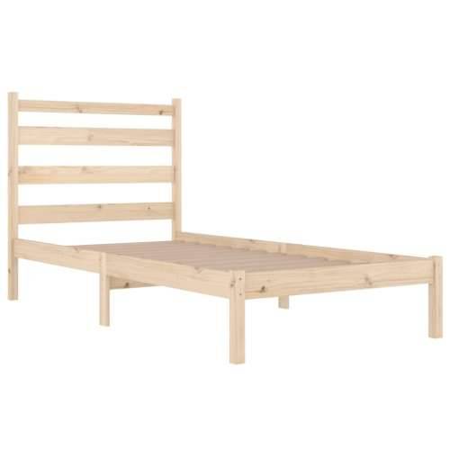 Okvir za krevet od masivne borovine 90x190 cm jednokrevetni - Prirodna 90 x 190 cm Cijena