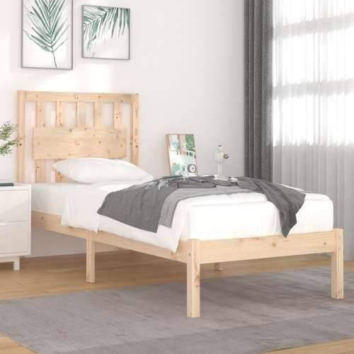 Okvir za krevet od masivne borovine 100 x 200 cm Prirodna 100 x 200 cm Cijena