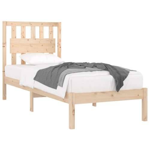 Okvir za krevet od masivne borovine 100 x 200 cm Prirodna 100 x 200 cm Cijena