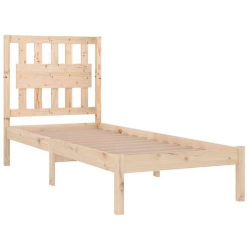 Okvir za krevet od masivne borovine 100 x 200 cm Prirodna 100 x 200 cm Cijena