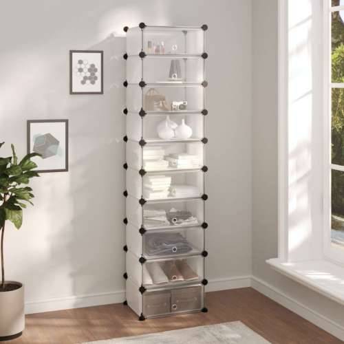 Stalak za cipele prozirni 44 x 32 x 174 cm PP - Transparentan 44 x 32 x 174 cm 1 Cijena