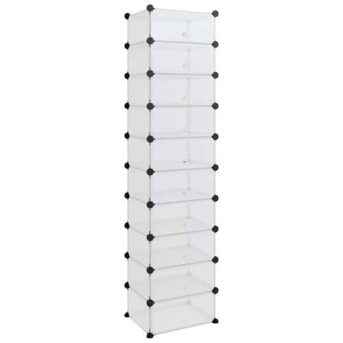 Stalak za cipele prozirni 44 x 32 x 174 cm PP - Transparentan 44 x 32 x 174 cm 1 Cijena