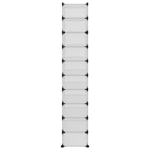 Stalak za cipele prozirni 44 x 32 x 174 cm PP - Transparentan 44 x 32 x 174 cm 1 Cijena
