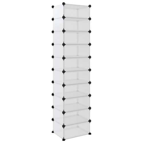 Stalak za cipele prozirni 44 x 32 x 174 cm PP - Transparentan 44 x 32 x 174 cm 1 Cijena