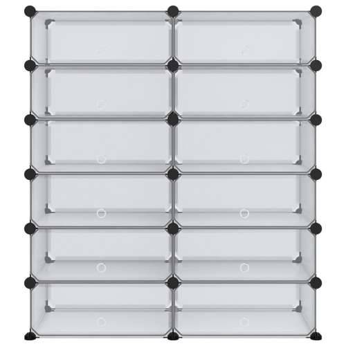 Stalak za cipele prozirni 94,5 x 36,5 x 106 cm PP - Transparentan 94.5 x 36.5 x 106 cm 1 Cijena