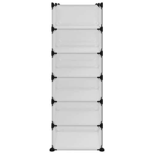 Stalak za cipele prozirni 94,5 x 36,5 x 106 cm PP - Transparentan 94.5 x 36.5 x 106 cm 1 Cijena