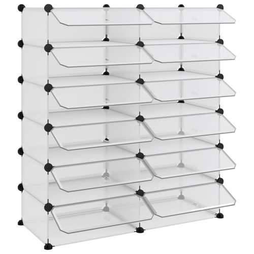 Stalak za cipele prozirni 94,5 x 36,5 x 106 cm PP - Transparentan 94.5 x 36.5 x 106 cm 1 Cijena
