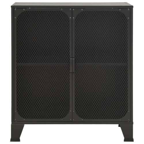 Ormarić za pohranu sivi 72 x 36 x 82 cm od metala i MDF-a - Siva 1 Cijena