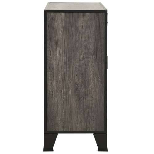 Ormarić za pohranu sivi 72 x 36 x 82 cm od metala i MDF-a - Siva 1 Cijena