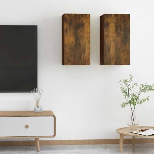 TV ormarići 2 kom boja dimljenog hrasta 30,5x30x60 cm drveni - Dimljeni hrast 2 60 cm Cijena