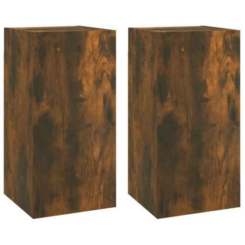TV ormarići 2 kom boja dimljenog hrasta 30,5x30x60 cm drveni - Dimljeni hrast 2 60 cm Cijena