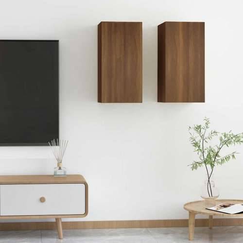 TV ormarići 2 kom boja smeđeg hrasta 30,5 x 30 x 60 cm drveni - Smeđi hrast 2 60 cm Cijena