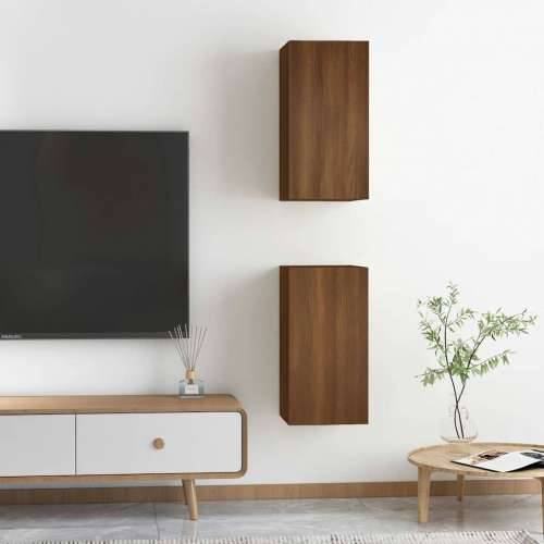TV ormarići 2 kom boja smeđeg hrasta 30,5 x 30 x 60 cm drveni - Smeđi hrast 2 60 cm Cijena
