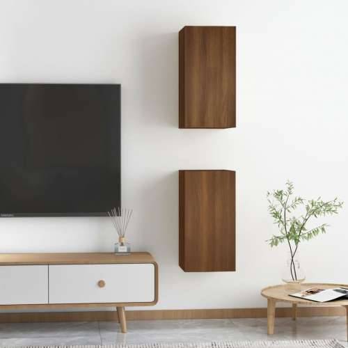TV ormarići 2 kom boja smeđeg hrasta 30,5 x 30 x 60 cm drveni - Smeđi hrast 2 60 cm Cijena