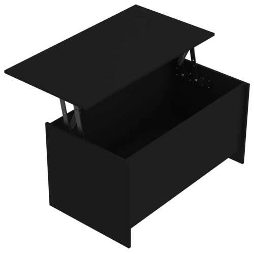 Stolić za kavu crni 102 x 55,5 x 52,5 cm od konstruiranog drva - Crna 102 x 55 x 52.5 cm 1 Cijena