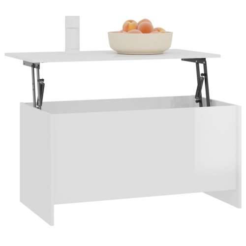 Stolić za kavu sjajni bijeli 102x55,5x52,5 cm konstruirano drvo - Visoko sjajno bijela 102 x 55 x 52.5 cm 1 Cijena