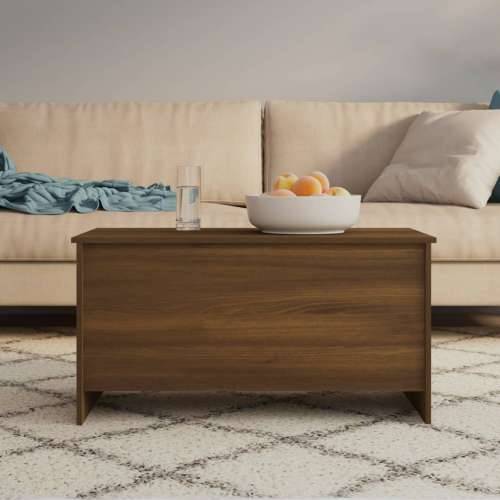 Stolić za kavu smeđi hrast 102x55,5x52,5 cm konstruirano drvo - Smeđi hrast 102 x 55 x 52.5 cm 1 Cijena