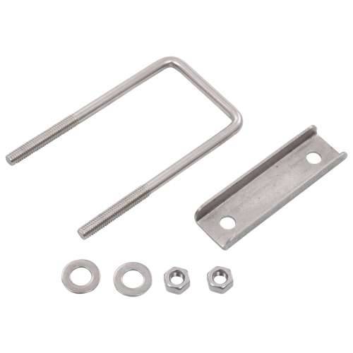 U-spojnik za stupove ograde 60 x 40 mm 25 setova - Srebrno 25 Cijena