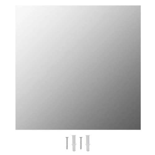 Zidno ogledalo s LED svjetlima četvrtasto stakleno - 50 x 50 cm 1 s LED svjetlima Cijena